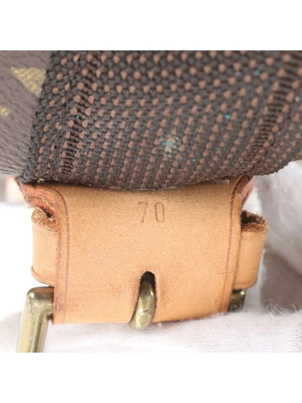 Louis Vuitton Monogram Satellite 70 Leather Boston Bag Tote Carry
